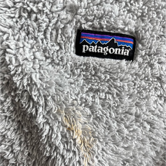 Girls Patagonia Los Gatos 1/4 zip fleece, gray, size L - Picture 2 of 5